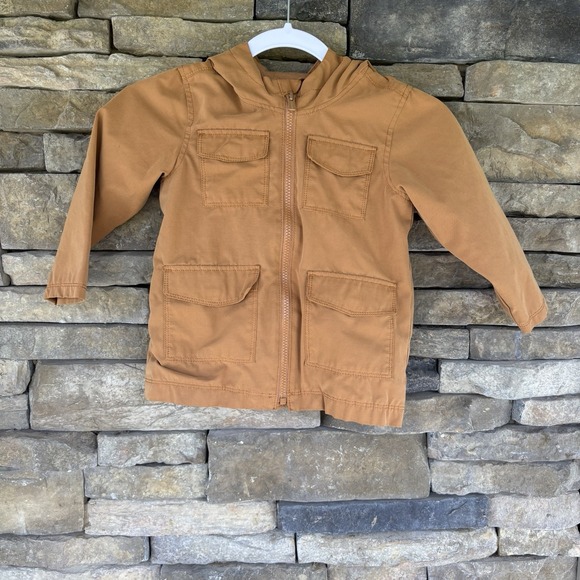 Old Navy Other - Old Navy Tan Khaki Utility Jacket Coat Boy's Size 3t
